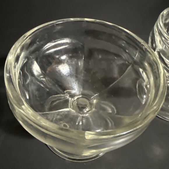 Vintage Clear Federal Sherbet Footed Glass by Federal Glass Set of 2" - Picture 6 of 13